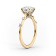 The Serena Set With A 3 Carat Round Lab Diamond Online Sale