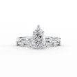 The Serena Set With A 1.5 Carat Pear Lab Diamond Discount