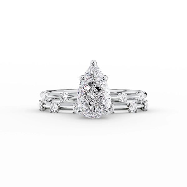 The Serena Set With A 1.5 Carat Pear Lab Diamond Discount