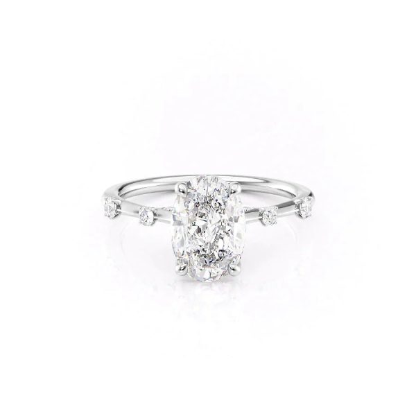 The Serena Set With A 1.5 Carat Oval Lab Diamond Online Hot Sale