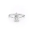 The Serena Set With A 1.5 Carat Pear Lab Diamond Discount