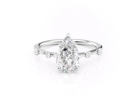 The Serena Set With A 1.5 Carat Pear Lab Diamond Discount