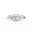 The Claire Set With A 2.5 Carat Princess Lab Diamond For Cheap