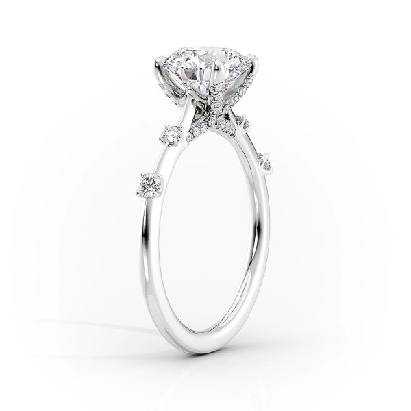 The Serena Set With A 2 Carat Cushion Lab Diamond Online now