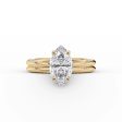 The Claire Set With A 1.5 Carat Marquise Lab Diamond For Discount