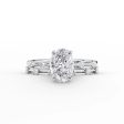 The Serena Set With A 1.5 Carat Oval Lab Diamond Online Hot Sale