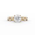 The Serena Set With A 3 Carat Round Lab Diamond Online Sale