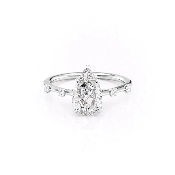 The Serena Set With A 2 Carat Pear Lab Diamond Sale