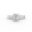 The Claire Set With A 3 Carat Radiant Lab Diamond on Sale