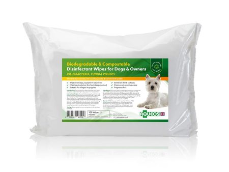 Aqueos Disinfectant Wipes For Dogs & Owners - 100 Wipes For Sale