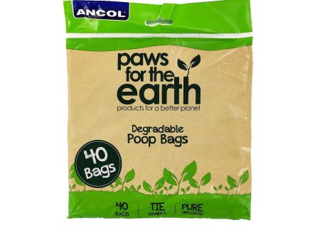 Ancol Paws For The Earth Flat Pack Poop Bag Online Sale