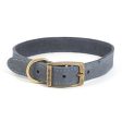 Ancol Timberwolf Leather Collar - Blue Hot on Sale