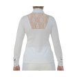 Hyfashion Katherine Ruffle Long Sleeved Show Shirt - White Discount